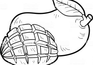 Coloriage D Une Mangue Libro Da Colorare Per Bambini Frutta E Verdura Mango
