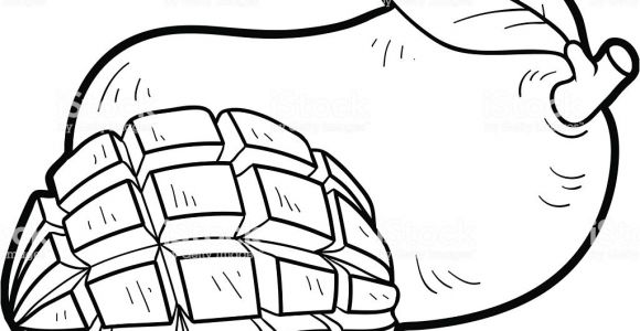 Coloriage D Une Mangue Libro Da Colorare Per Bambini Frutta E Verdura Mango