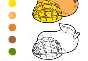 Coloriage D Une Mangue Livre De Coloriage Pour Des Enfants Fruits Et Légumes