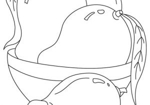 Coloriage D Une Mangue Mangue Est Un Coloriage à Imprimer D Aliments