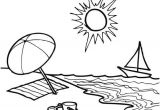 Coloriage D Une Plage Coloriage Ete
