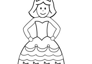 Coloriage D Une Reine Coloriage Et Gabarit De La Princesse Ou La Reine