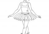 Coloriage Danseur Coloriage D Une Belle Petite Danseuse étoile Avec Sa Figure D