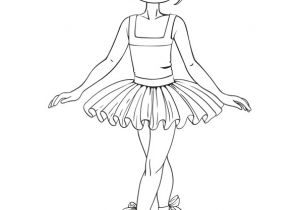 Coloriage Danseur Coloriage D Une Belle Petite Danseuse étoile Avec Sa Figure D