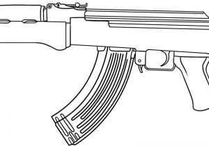 Coloriage De Ak 47 Sniper Rifle Drawing at Getdrawings