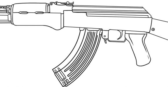 Coloriage De Ak 47 Sniper Rifle Drawing at Getdrawings