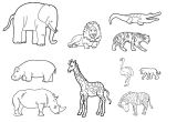 Coloriage De Animaux De La Savane Les Animaux De La Savane