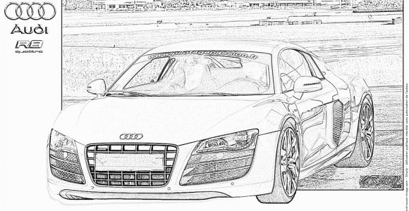 Coloriage De Audi R8 A Imprimer Coloriage Audi R8 Quattro C à Imprimer Pour Les Enfants