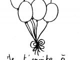 Coloriage De Ballon D Anniversaire Coloriage Invitation Anniversaire Ballons