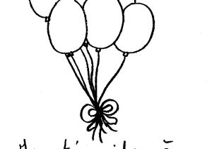 Coloriage De Ballon D Anniversaire Coloriage Invitation Anniversaire Ballons