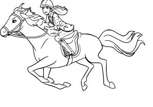Coloriage De Barbie Cheval Coloriage Barbie Cheval à Imprimer Gratuit 5556 Barbie A