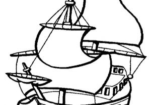 Coloriage De Bateau De Pirate Des Caraibes Coloriage D Un Grand Bateau Pirate Voguant Sur La Mer