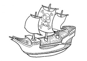 Coloriage De Bateau De Pirate Des Caraibes Coloriage Pirate Bateau A Imprimer Gratuit