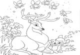 Coloriage De Biche A Imprimer Gratuit Coloriage Bambi Les Beaux Dessins De Disney   Imprimer Et Colorier
