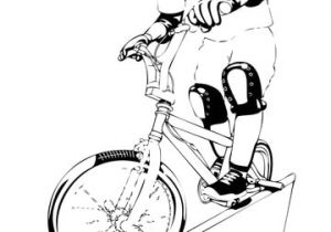 Coloriage De Bmx Coloriage Homme Sur Un Vélo Bmx