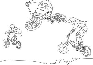Coloriage De Bmx Coloriages Coloriage Course Bmx Fr Hellokids