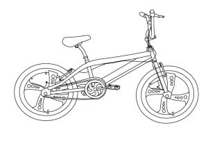 Coloriage De Bmx Coloriages Coloriage D Un Bmx Fr Hellokids