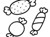 Coloriage De Bonbon Et Sucette Coloriage Pour Enfants De Bonbons Sucettes