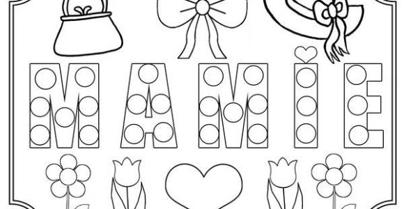 Coloriage De Bonne Fete Mamie Coloriage   Gommettes Mamie