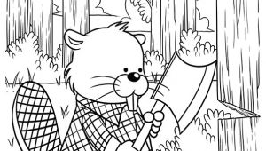 Coloriage De Bucheron Coloriage Castor Bucheron Sur Hugolescargot