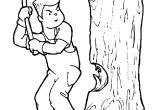 Coloriage De Bucheron Dessins De Canada   Colorier