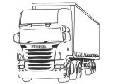 Coloriage De Camion Remorque Coloriage Camion Americain Avec Remorque