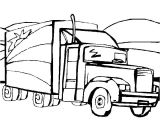 Coloriage De Camion Remorque Coloriage Camion Remorque Dessin