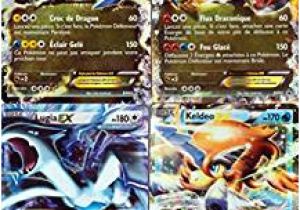Coloriage De Carte De Pokemon Set Aus 4 Pokemon Karten Ex Kyurem Weiß & Schwarz Lugia