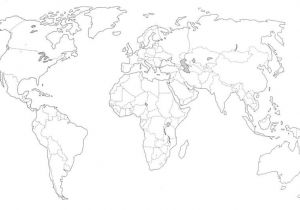 Coloriage De Carte Du Monde Download 27 Carte Du Monde A Colorier