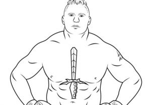 Coloriage De Catch A Imprimer Gratuit Ausmalbild Wwe Brock Lesnar