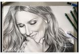 Coloriage De Celine Dion Portrait Au Crayon Graphite De °°celine Dion°° Dessins Par