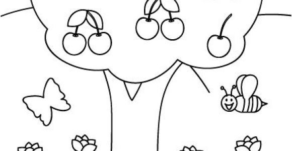 Coloriage De Cerise Coloriage Cerises Et Cerisier Dessin De La Nature
