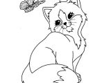 Coloriage De Chat Mignon Coloriage Chaton Mignon Dessin
