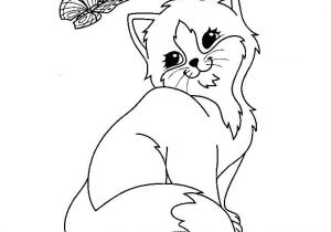 Coloriage De Chat Mignon Coloriage Chaton Mignon Dessin