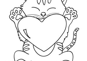 Coloriage De Chat Trop Mignon A Imprimer Gratuit Coloriages Coloriage Chaton Avec Coeur Imprimer Rc Pjs Gratuitement