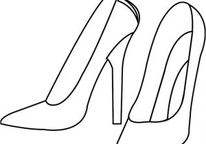 Coloriage De Chaussure A Talon A Imprimer Des Chaussures à Talons Dory Coloriages