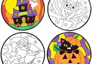 Coloriage De Chauve souris D Halloween Baker Ross Décorations D Halloween Pour Fenªtres   Colorier