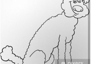 Coloriage De Chien Berger Allemand Tableau Sur toile Bande Dessinée De Chien Caniche Pour Livre De Coloriage