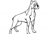 Coloriage De Chien Boxer A Imprimer Coloriage Chien Boxer Dessin