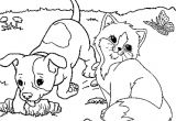 Coloriage De Chien Et De Chat A Imprimer Coloriage Chien Et Chat Imprimer Intended for Chien