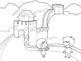 Coloriage De Chine A Imprimer Coloriage Grande Muraille De Chine à Imprimer