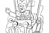 Coloriage De Clown Gratuit A Imprimer Le Gentil Clown Conduit son Dr´le De Petite Voiture Une