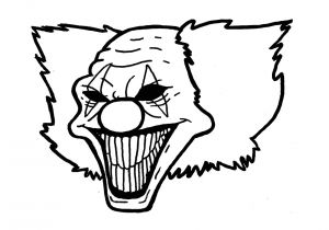 Coloriage De Clown Tueur Dessin De Clown Tueur Élégant Coloriage Clown Facile