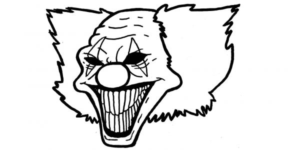 Coloriage De Clown Tueur Dessin De Clown Tueur Élégant Coloriage Clown Facile