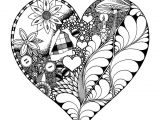 Coloriage De Coeur D Amour 23 Best Saint Valentin   Colorier Adult Valentine Coloring Page