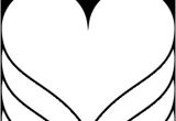 Coloriage De Coeur Simple Gabarit Un Coeur Simple à Colorier Ou à Découper Dory