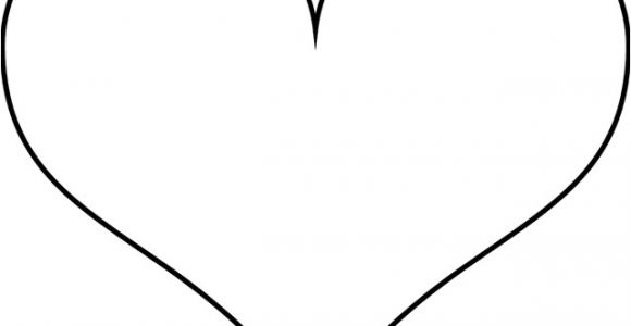 Coloriage De Coeur Simple Gabarit Un Coeur Simple à Colorier Ou à Découper Dory