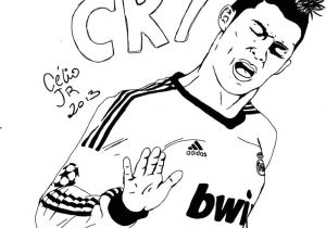 Coloriage De Cristiano Ronaldo A Imprimer Coloriage Cr7 Cristiano Ronaldo but Oklm Dessin