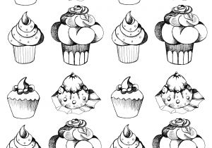 Coloriage De Cupcake à Colorier Coloriage Adulte A Imprimer Maison Design Apsip