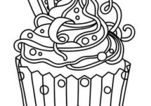 Coloriage De Cupcake à Imprimer Babeczki